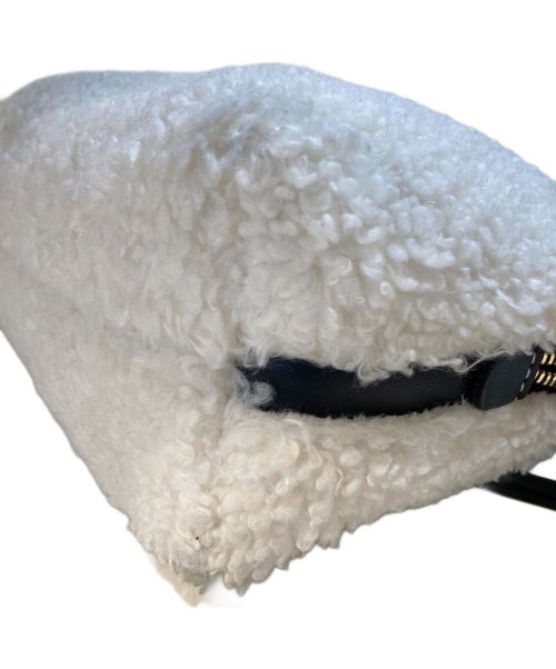 GIANNI CHIARINI（ジャンニ キアリーニ）GIANNI CHIARINI (ジャンニ キアリーニ) 2WAY ボアショルダーバッグ ホワイトの古着・服飾アイテム