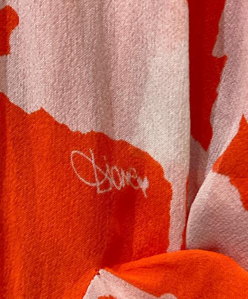 DIANE VON FURSTENBERG（ダイアンフォンファステンバーグ）DIANE VON FURSTENBERG (ダイアンフォンファステンバーグ) 総柄ブラウス オレンジ サイズ:Sの古着・服飾アイテム