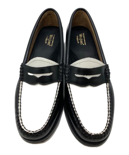 G.H.BASS（ジーエイチバス）G.H.BASS (ジーエイチバス) WEEJUNS/ローファー ホワイト×ブラック サイズ:UK 3.5の古着・服飾アイテム