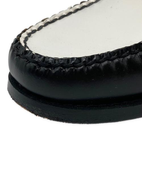 G.H.BASS（ジーエイチバス）G.H.BASS (ジーエイチバス) WEEJUNS/ローファー ホワイト×ブラック サイズ:UK 3.5の古着・服飾アイテム