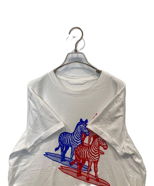 MONCLER（モンクレール）MONCLER (モンクレール) Zebra T-Shirt ホワイト サイズ:XLの古着・服飾アイテム