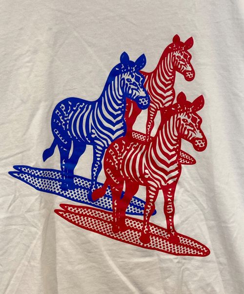 MONCLER（モンクレール）MONCLER (モンクレール) Zebra T-Shirt ホワイト サイズ:XLの古着・服飾アイテム