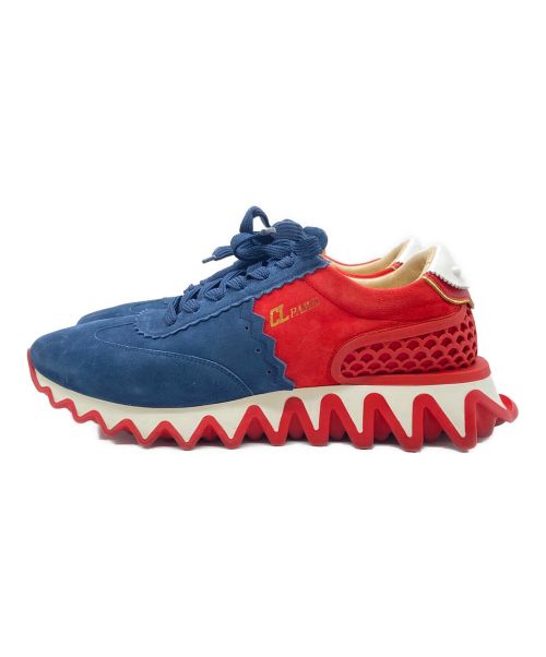 Christian Louboutin（クリスチャン・ルブタン）Christian Louboutin (クリスチャン・ルブタン) LOUBISHAR ソールデザインスニーカー ネイビー×レッド サイズ:43の古着・服飾アイテム