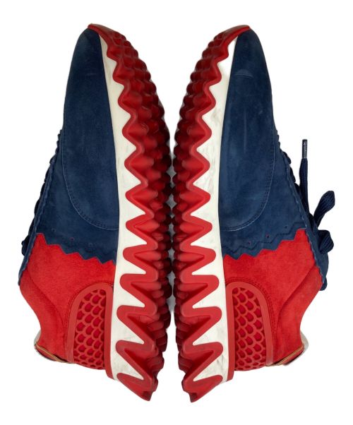 Christian Louboutin（クリスチャン・ルブタン）Christian Louboutin (クリスチャン・ルブタン) LOUBISHAR ソールデザインスニーカー ネイビー×レッド サイズ:43の古着・服飾アイテム