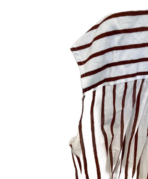 GALLARDA GALANTE（ガリャルダガランテ）GALLARDA GALANTE (ガリャルダガランテ) ストライプチュニック ホワイト サイズ:FREEの古着・服飾アイテム