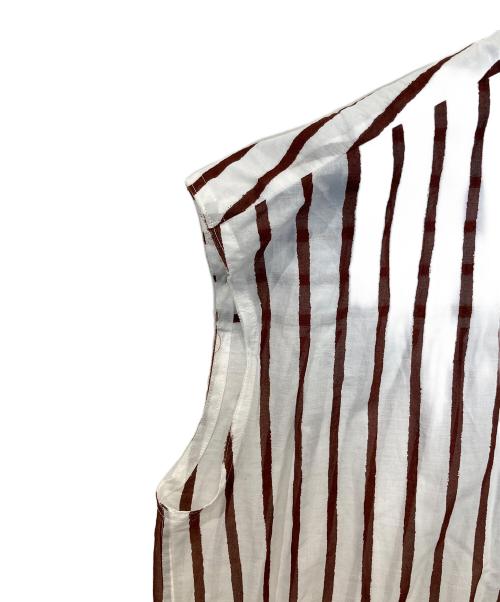 GALLARDA GALANTE（ガリャルダガランテ）GALLARDA GALANTE (ガリャルダガランテ) ストライプチュニック ホワイト サイズ:FREEの古着・服飾アイテム