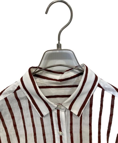 GALLARDA GALANTE（ガリャルダガランテ）GALLARDA GALANTE (ガリャルダガランテ) ストライプチュニック ホワイト サイズ:FREEの古着・服飾アイテム