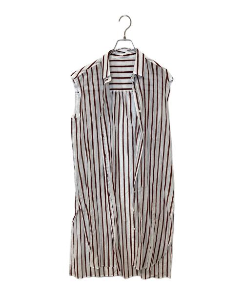 GALLARDA GALANTE（ガリャルダガランテ）GALLARDA GALANTE (ガリャルダガランテ) ストライプチュニック ホワイト サイズ:FREEの古着・服飾アイテム