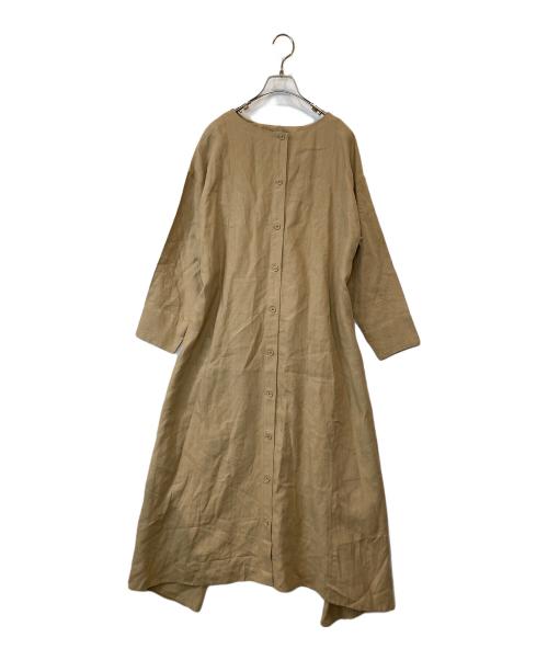 ADIEU TRISTESSE（アデュートリステス）ADIEU TRISTESSE (アデュートリステス) リネンイレギュラーヘムワンピース ベージュ サイズ:FREEの古着・服飾アイテム