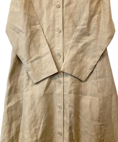 ADIEU TRISTESSE（アデュートリステス）ADIEU TRISTESSE (アデュートリステス) リネンイレギュラーヘムワンピース ベージュ サイズ:FREEの古着・服飾アイテム