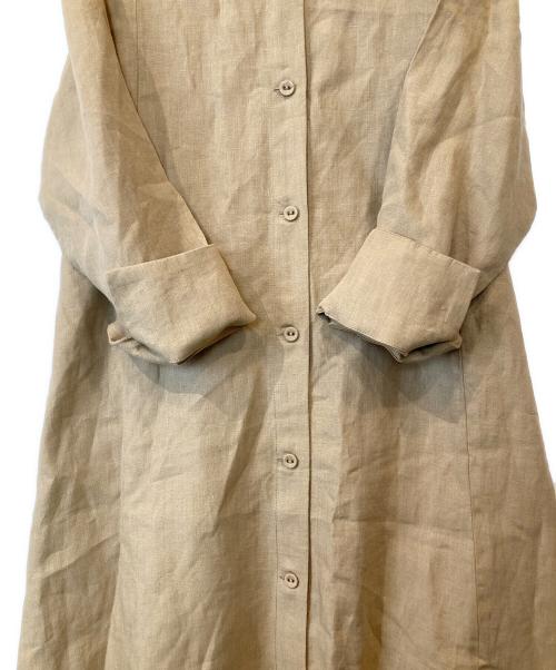 ADIEU TRISTESSE（アデュートリステス）ADIEU TRISTESSE (アデュートリステス) リネンイレギュラーヘムワンピース ベージュ サイズ:FREEの古着・服飾アイテム
