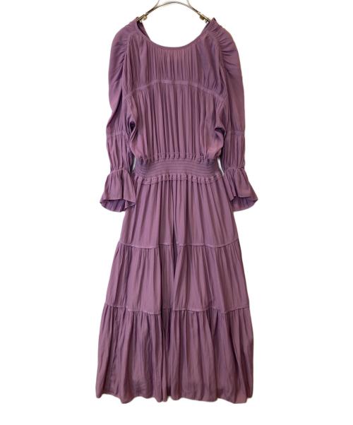JILL STUART（ジルスチュアート）JILL STUART (ジルスチュアート) キャサリンワンピース 092-1240009 パープル サイズ:2の古着・服飾アイテム