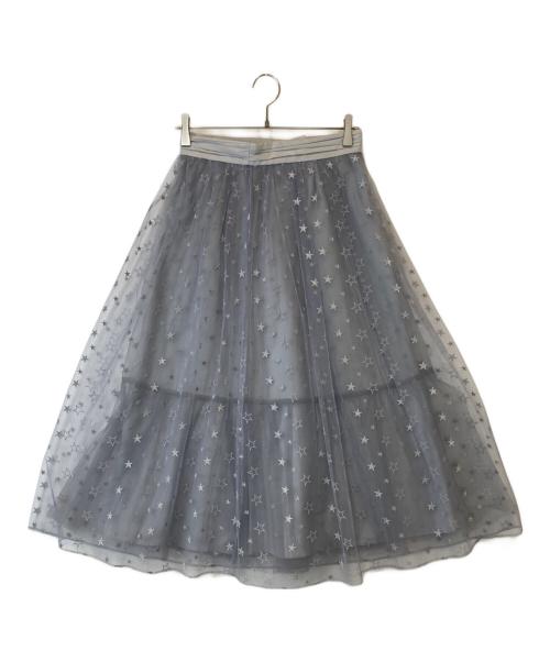 JILL STUART（ジルスチュアート）JILL STUART (ジルスチュアート) マリースターチュールスカート 092-0122001　092-0122001 グレー サイズ:4の古着・服飾アイテム