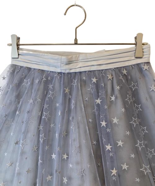 JILL STUART（ジルスチュアート）JILL STUART (ジルスチュアート) マリースターチュールスカート 092-0122001　092-0122001 グレー サイズ:4の古着・服飾アイテム