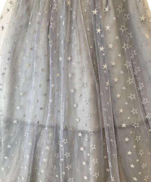 JILL STUART（ジルスチュアート）JILL STUART (ジルスチュアート) マリースターチュールスカート 092-0122001　092-0122001 グレー サイズ:4の古着・服飾アイテム