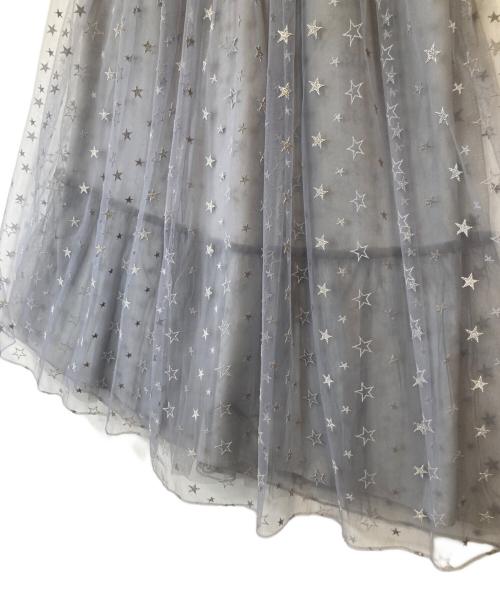JILL STUART（ジルスチュアート）JILL STUART (ジルスチュアート) マリースターチュールスカート 092-0122001　092-0122001 グレー サイズ:4の古着・服飾アイテム
