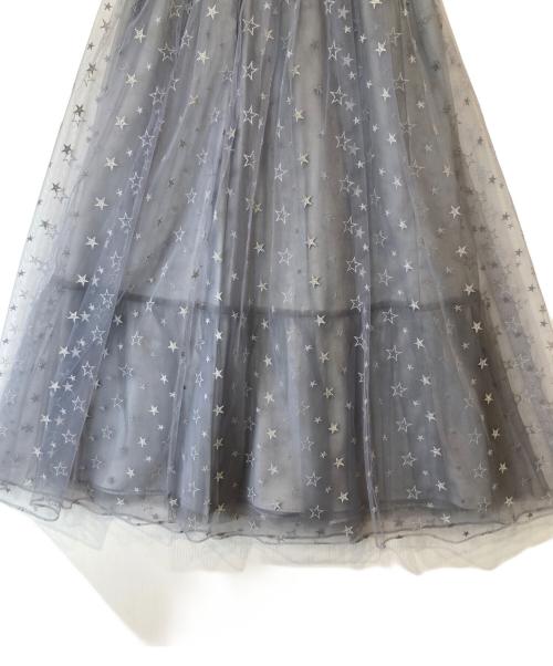 JILL STUART（ジルスチュアート）JILL STUART (ジルスチュアート) マリースターチュールスカート 092-0122001　092-0122001 グレー サイズ:4の古着・服飾アイテム