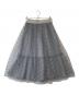 JILL STUART（ジルスチュアート）の古着「マリースターチュールスカート 092-0122001　092-0122001」｜グレー