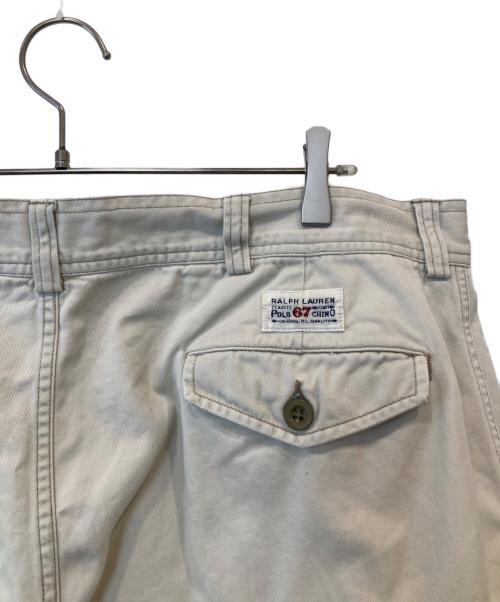 POLO BY RALPH LAUREN（ポロ バイ ラルフローレン）POLO BY RALPH LAUREN (ポロ バイ ラルフローレン) カーゴハーフパンツ ベージュ サイズ:Lの古着・服飾アイテム