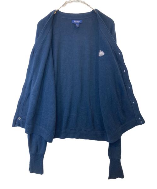 IZOD（アイゾッド）IZOD (アイゾッド) アクリルカーディガン ネイビー サイズ:XLの古着・服飾アイテム
