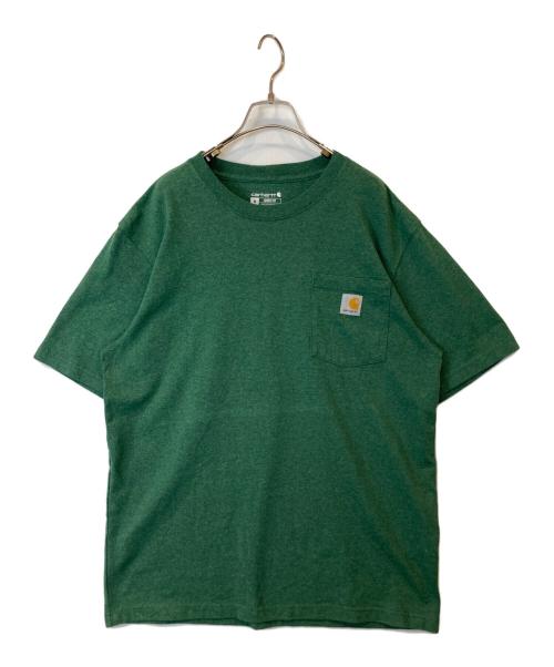 CarHartt（カーハート）CarHartt (カーハート) ポケットTシャツ　K87-M グリーン サイズ:Mの古着・服飾アイテム