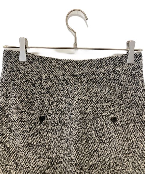 MaxMara（マックスマーラ）MaxMara (マックスマーラ) ツイードスカート グレー サイズ:FREEの古着・服飾アイテム