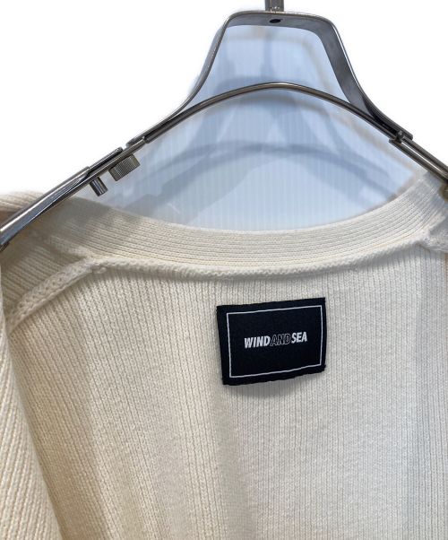WIND AND SEA（ウィンダンシー）WIND AND SEA (ウィンダンシー) ニットカーディガン アイボリー サイズ:Mの古着・服飾アイテム