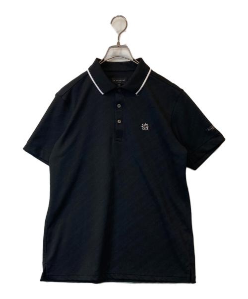 St ANDREWS（セントアンドリュース）St ANDREWS (セントアンドリュース) 衿ライン ポロシャツ ブラック サイズ:Lの古着・服飾アイテム