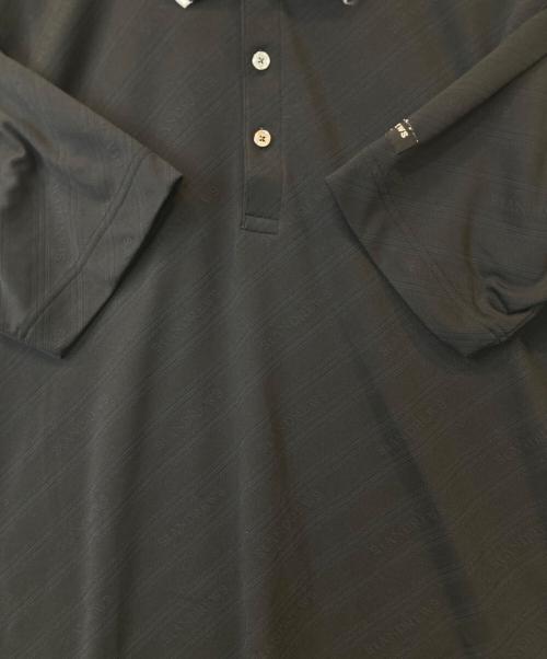 St ANDREWS（セントアンドリュース）St ANDREWS (セントアンドリュース) 衿ライン ポロシャツ ブラック サイズ:Lの古着・服飾アイテム