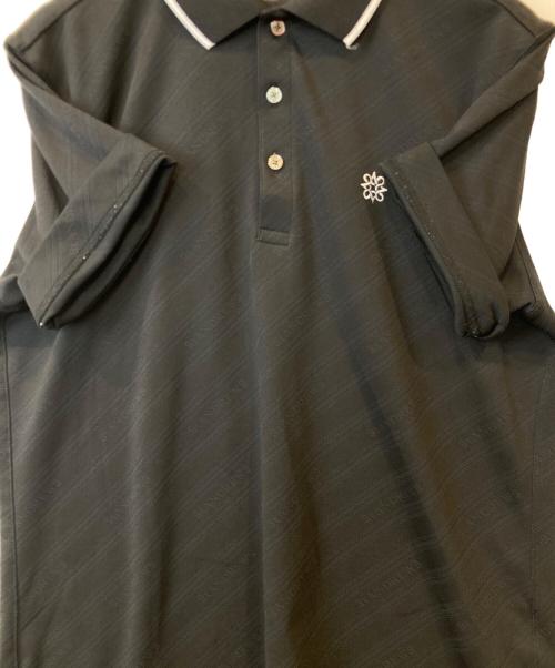 St ANDREWS（セントアンドリュース）St ANDREWS (セントアンドリュース) 衿ライン ポロシャツ ブラック サイズ:Lの古着・服飾アイテム