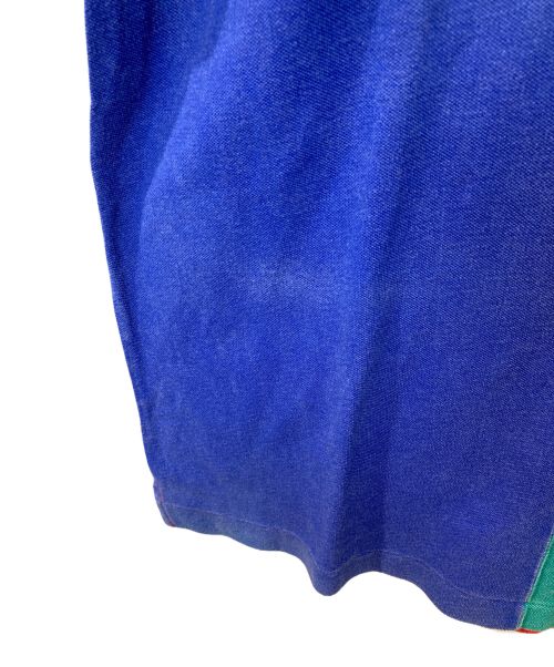 IZOD LACOSTE（アイゾッド ラコステ）IZOD LACOSTE (アイゾッド ラコステ) クレイジーブロックパターンポロシャツ マルチカラー サイズ:Mの古着・服飾アイテム