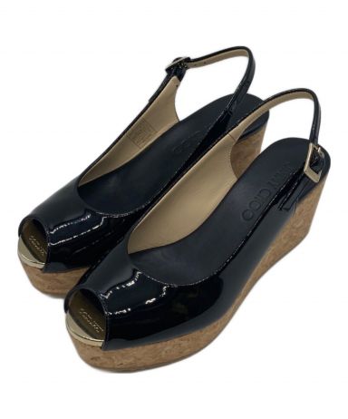 中古・古着通販】JIMMY CHOO (ジミーチュウ) パテントレザー ウェッジ