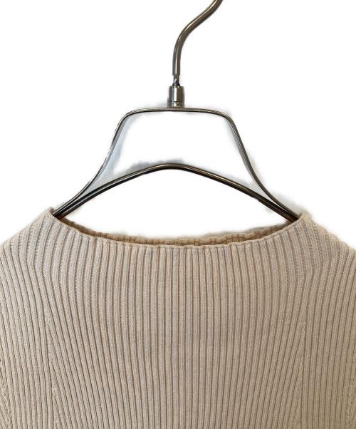 MERCURY DUO（マーキュリーデュオ）MERCURY DUO (マーキュリーデュオ) チェンジリブ配色ニットワンピース ベージュ サイズ: Mの古着・服飾アイテム