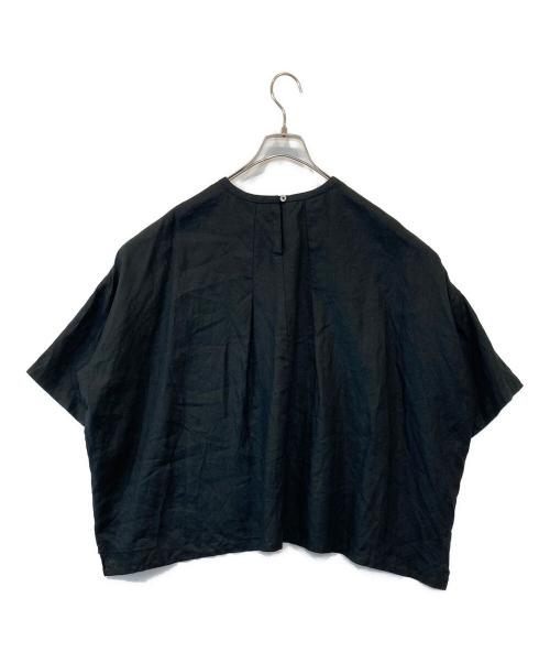 かぐれ（カグレ）かぐれ (カグレ) リネン半袖クルーネックプルオーバー　GA45-23M008 ブラック サイズ:FREEの古着・服飾アイテム