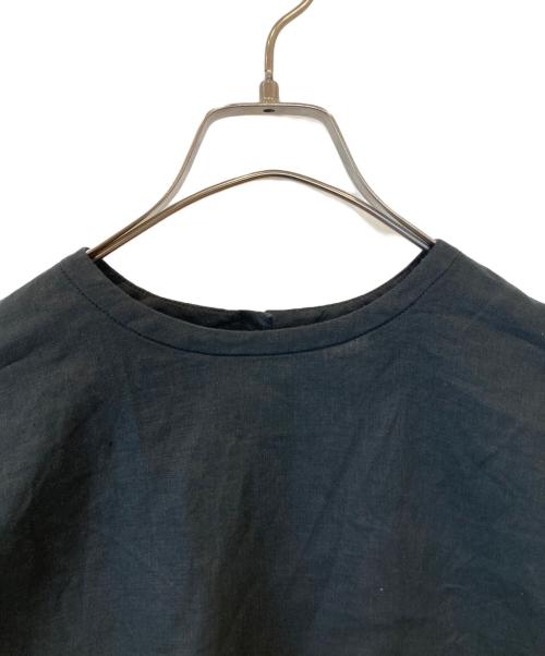 かぐれ（カグレ）かぐれ (カグレ) リネン半袖クルーネックプルオーバー　GA45-23M008 ブラック サイズ:FREEの古着・服飾アイテム