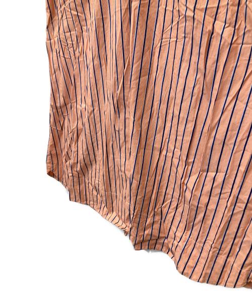 mala KALANCHOE（マーラ カランコエ）mala KALANCHOE (マーラ カランコエ) ポプリンストライプタックドレス　380411KF2S オレンジ サイズ:Mの古着・服飾アイテム