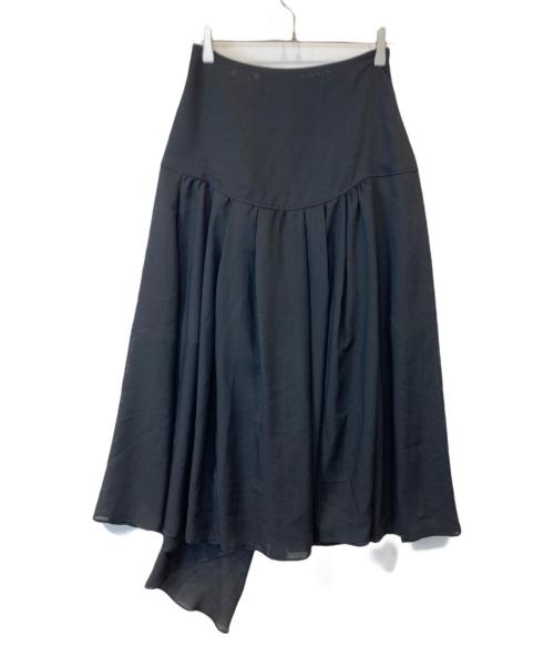 BORDERS at BALCONY（ボーダーズアットバルコニー）BORDERS AT BALCONY (ボーダーズアットバルコニー) ビーチラップスカート BD2111-4F-58 ブラック サイズ:38の古着・服飾アイテム