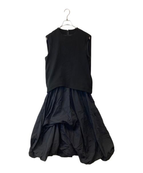 ELENDEEK（エレンディーク）ELENDEEK (エレンディーク) LAYERED BALLOON OP バルーンワンピース　512350320101-01 ブラック サイズ:SIZE 01の古着・服飾アイテム