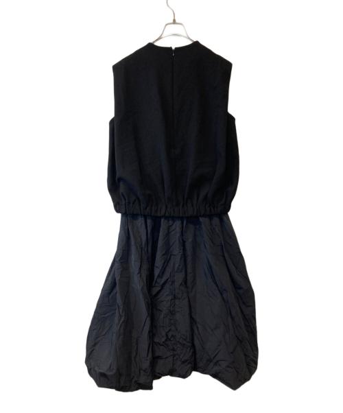 ELENDEEK（エレンディーク）ELENDEEK (エレンディーク) LAYERED BALLOON OP バルーンワンピース　512350320101-01 ブラック サイズ:SIZE 01の古着・服飾アイテム