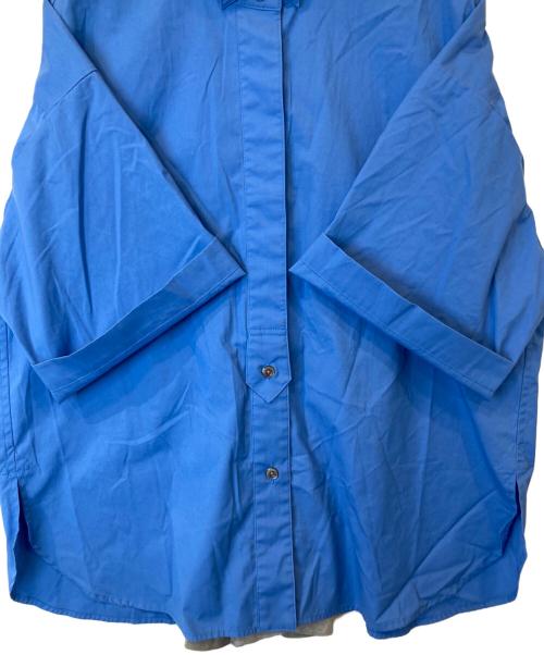 #Newans（ハッシュニュアンス）#Newans (ハッシュニュアンス) バックスリットオーバーシャツ ブルー サイズ:1の古着・服飾アイテム