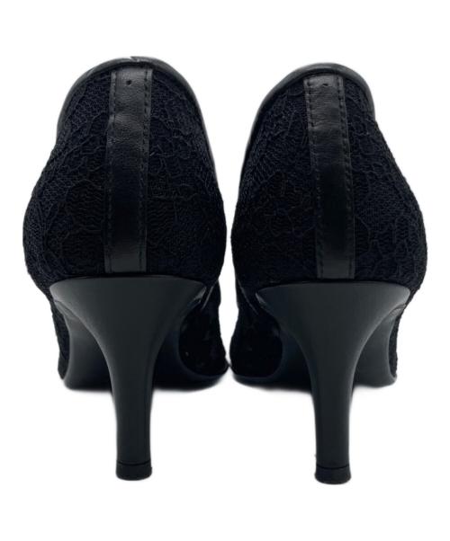 DIANA（ダイアナ）DIANA (ダイアナ) チュールレースパンプス ブラック サイズ:22の古着・服飾アイテム