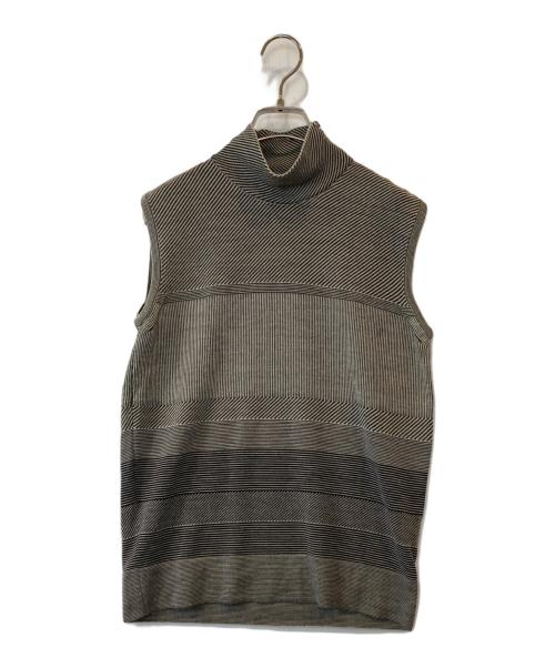 Salvatore Ferragamo（サルヴァトーレ フェラガモ）Salvatore Ferragamo (サルヴァトーレ フェラガモ) ノースリーブニット グレー サイズ:Mの古着・服飾アイテム