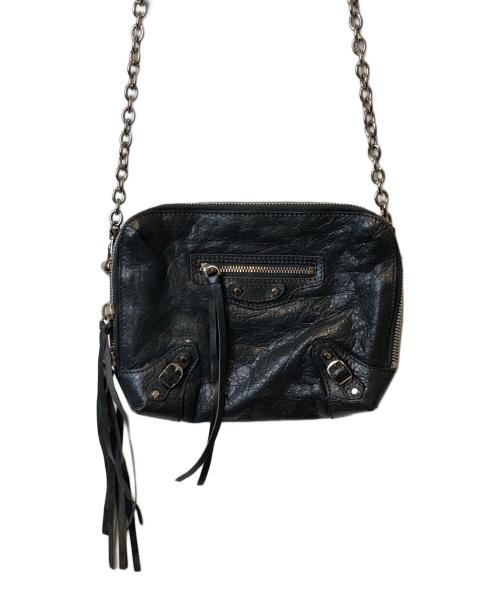 BALENCIAGA（バレンシアガ）BALENCIAGA (バレンシアガ) チェーンショルダーバッグ グレーの古着・服飾アイテム