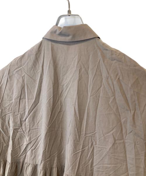 JILL STUART（ジルスチュアート）JILL STUART (ジルスチュアート) ティアードシャツワンピース　092-1140030 ブラウン サイズ:SIZE 2の古着・服飾アイテム