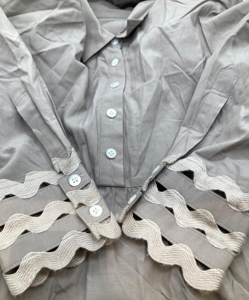 JILL STUART（ジルスチュアート）JILL STUART (ジルスチュアート) ティアードシャツワンピース　092-1140030 ブラウン サイズ:SIZE 2の古着・服飾アイテム