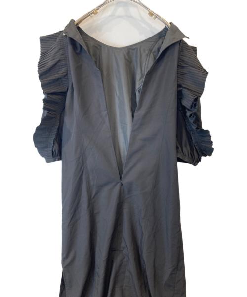 JILL STUART（ジルスチュアート）JILL STUART  (ジルスチュアート) プリーツラッフルドレス 092-3140031 ブラック サイズ:4の古着・服飾アイテム