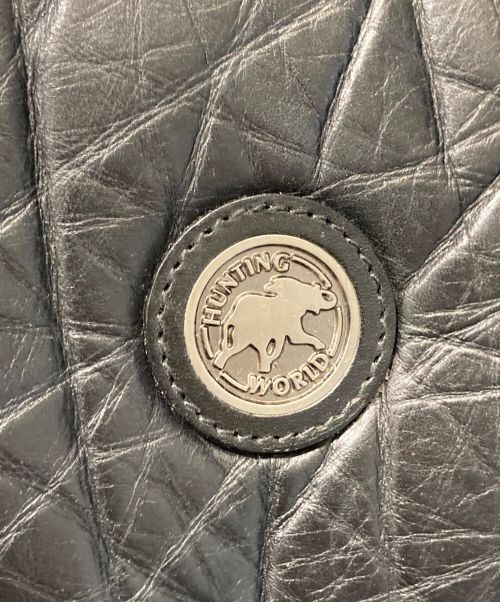 HUNTING WORLD（ハンティングワールド）HUNTING WORLD (ハンティングワールド) ボストンバッグ ブラックの古着・服飾アイテム