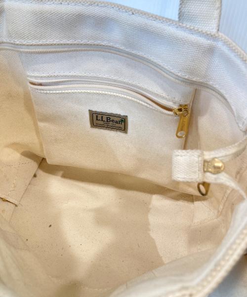 L.L.Bean（エルエルビーン マウンテンパーカー）L.L.Bean (エルエルビーン) 2WAYトートバッグ ベージュ×ゴールドの古着・服飾アイテム