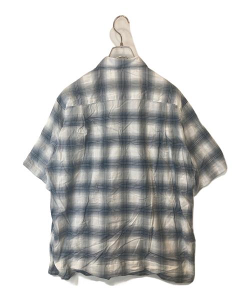 WACKO MARIA（ワコマリア）WACKO MARIA (ワコマリア) 半袖チェックシャツ ライトグレー サイズ:Mの古着・服飾アイテム