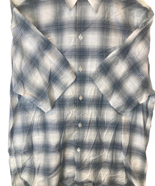 WACKO MARIA（ワコマリア）WACKO MARIA (ワコマリア) 半袖チェックシャツ ライトグレー サイズ:Mの古着・服飾アイテム